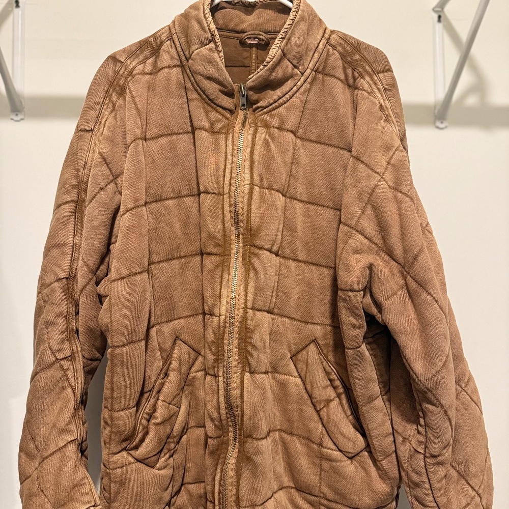 Free People Quilted Dolman Jacket